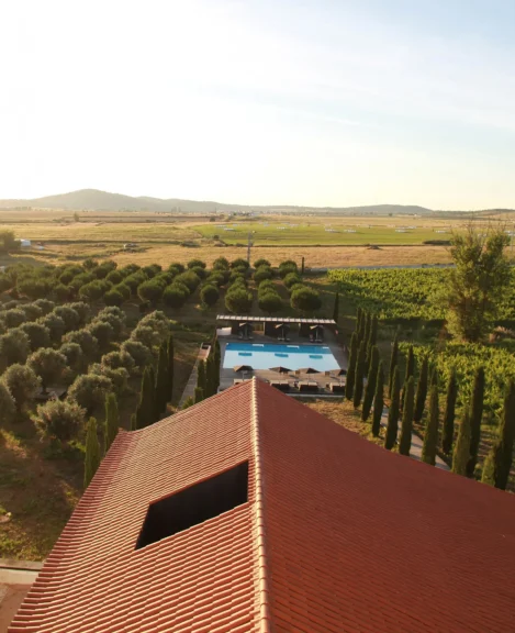 Torre de Palma Wine Hotel airial view