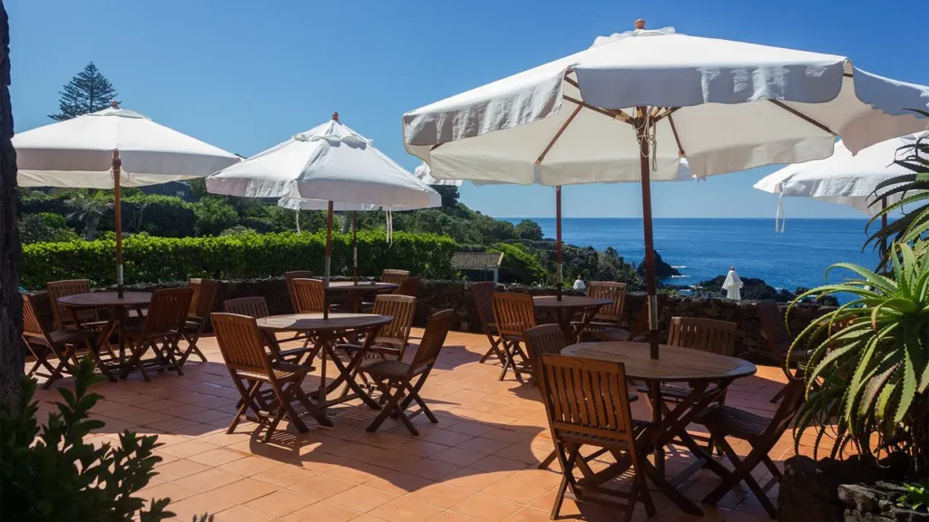 Caloura Hotel Resort Deck terrace
